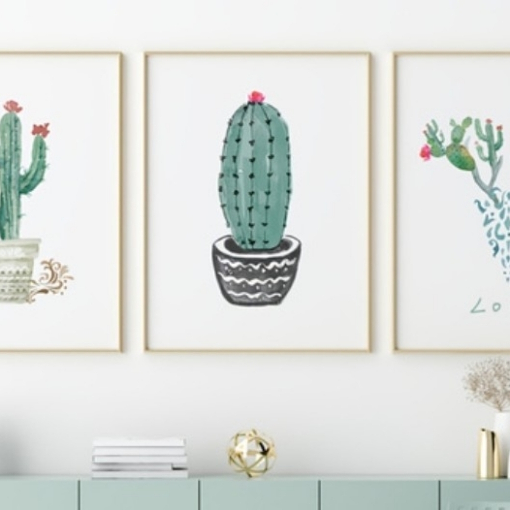 Cactus Art Prints Set of 3